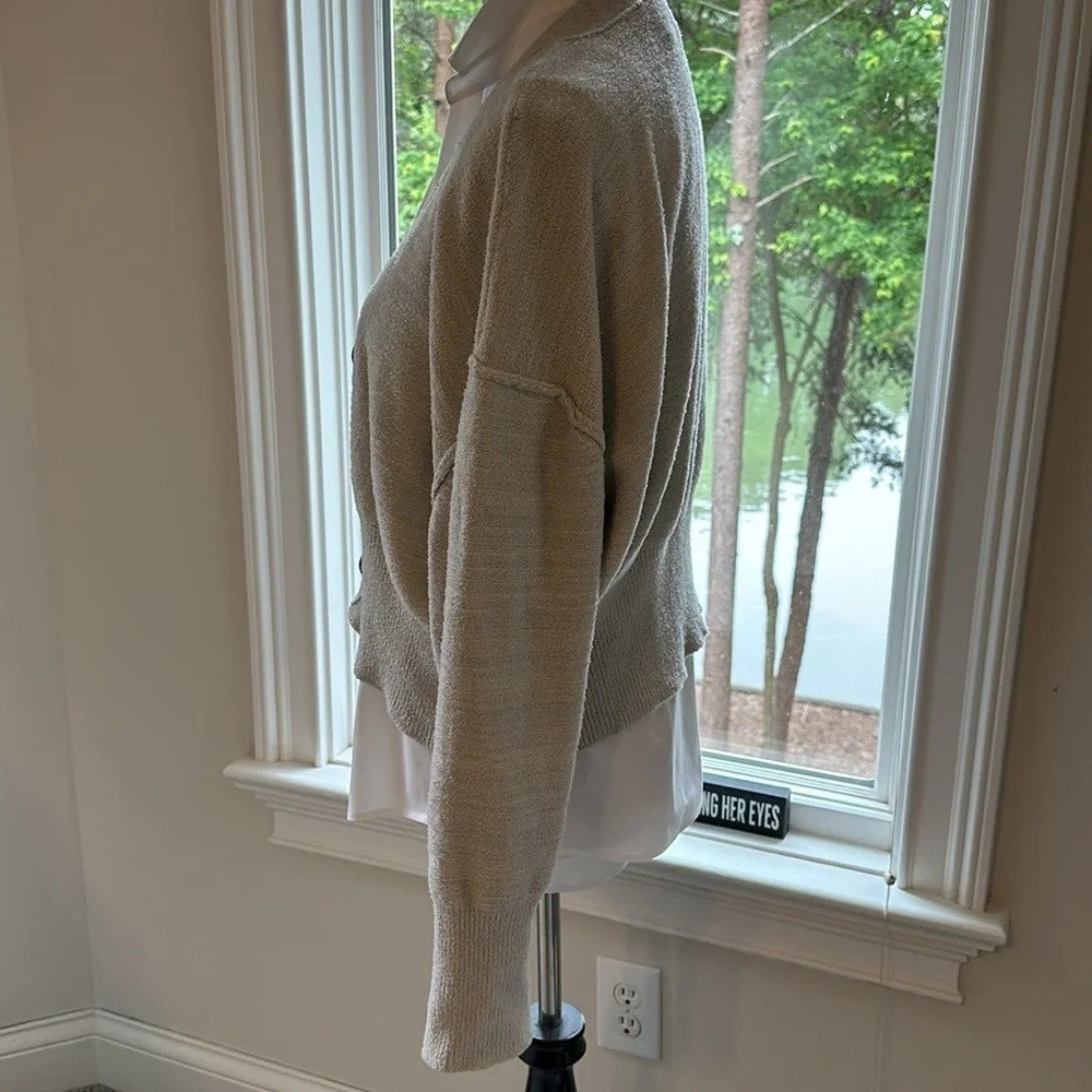 Rose & Crown Cropped V- neck Cardigan from Anthropologie, NWOT - Picture 5 of 11